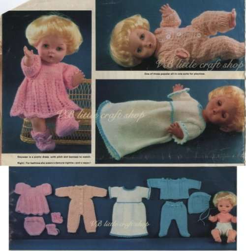 Knitting Doll Book 1 Outfits 12" inch (PDF - Digital Pattern)