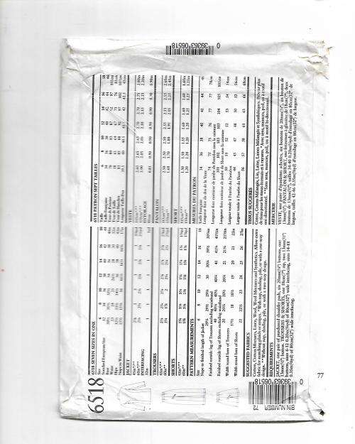 Newlook 6518 Ladies Size 6 - 18