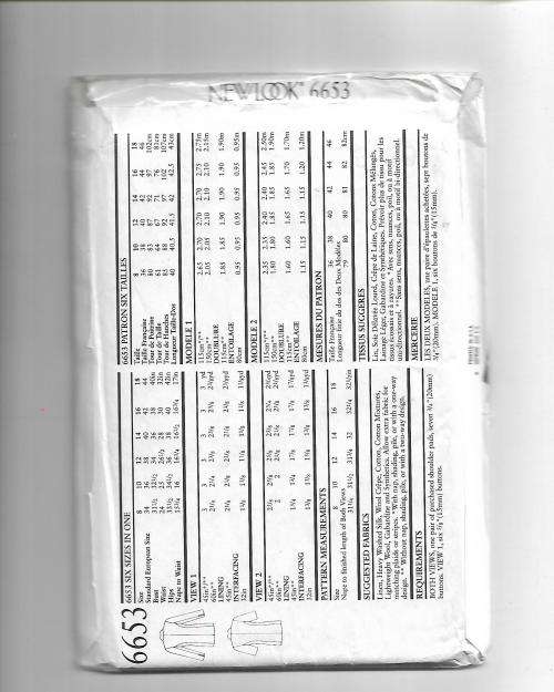 Newlook 6653 Ladies Size 8 - 18