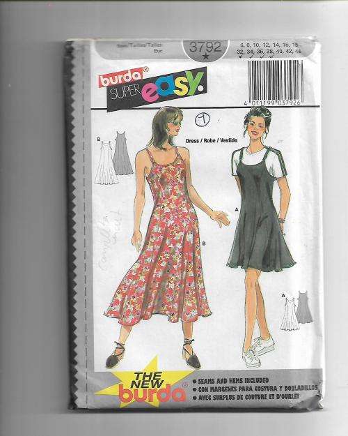 Burda 3792 Ladies Size 32 - 44