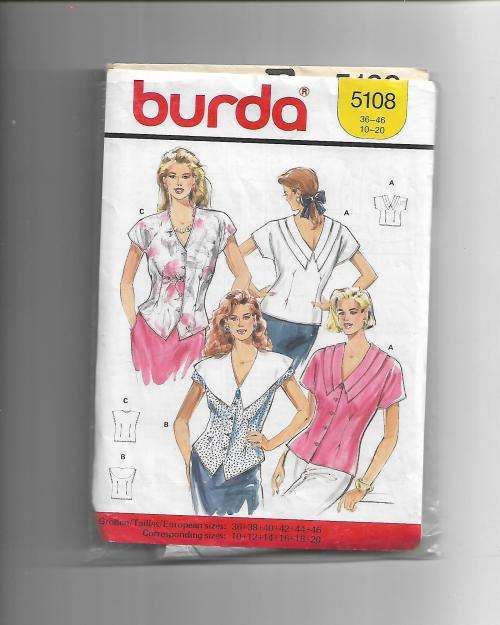 Burda 5108 Ladies Size 36 - 46