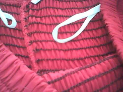 Embroided Fabulous Red Skirt with Elasticated Waist