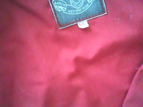 MEN'S WESTERN RED & BLACK SHIRT - GOOD CONDITION