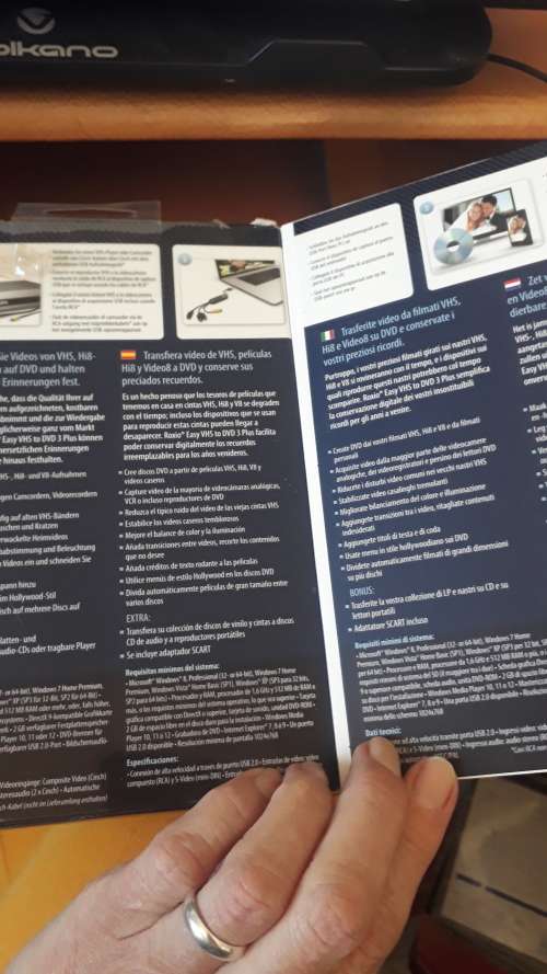 COMPUTER SOFTWARE - ROXI easy VHS to DVD3 plus