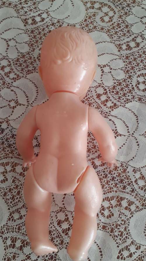 Vintage Baby Doll Jointed Blue Sleep Eyes Made in Hong Kong - 1960`S