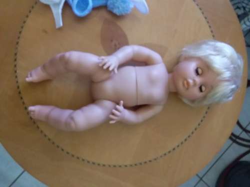 VINTAGE FIRST LOVE DOLLY - 48CM - NO MARKINGS ON FACE OR BODY IN BEAUTIFUL CONDTION