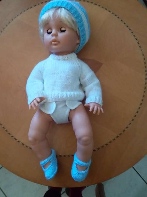 VINTAGE FIRST LOVE DOLLY - 48CM - NO MARKINGS ON FACE OR BODY IN BEAUTIFUL CONDTION