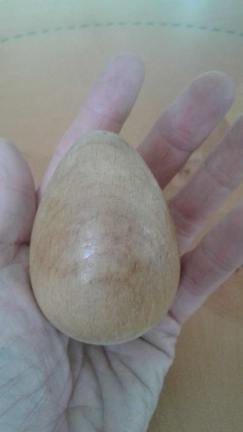 ANTIQUES and COLLECTABLES: Vintage Wooden Egg Sock Darner Sewing Tool Lighter Color Wood