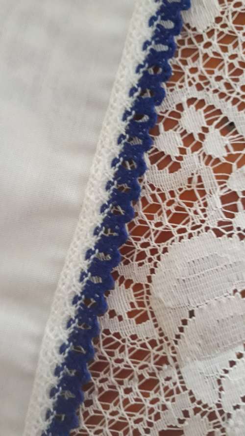 Vintage Hand Embroided New Table cloth  88 x 88 cm  - Unique Item