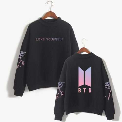 BTS Love Yourself k pop Women Hoodies Sweatshirts Hoodies outwear