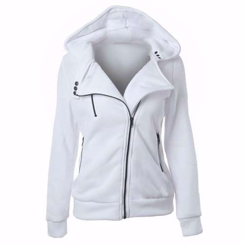 S-XXL 4 color New Autumn&winter Women hoodies sweatshirts zipper V Neck Long Sleeve Warm Female Hood
