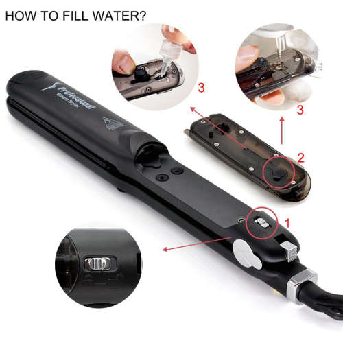 Ceramic Steam Hair Straightener Curler Professional Flat Iron Vapor Seam Straightening Iron Hair