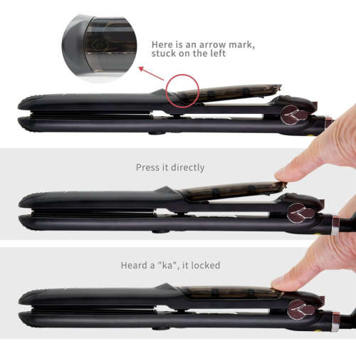Ceramic Steam Hair Straightener Curler Professional Flat Iron Vapor Seam Straightening Iron Hair