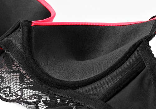 Sexy Thong lady push up bra set Lace hollow out bralette underwear panty set