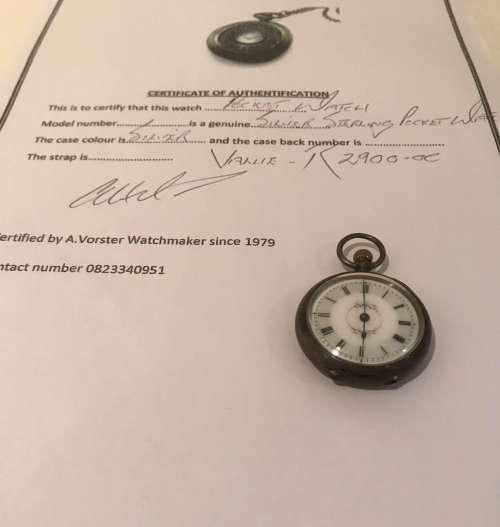 Unique Silver Pocket Watch