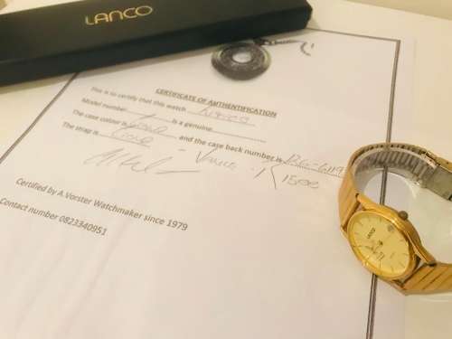 Lanco R.E.G.M Watch Recieved for service!
