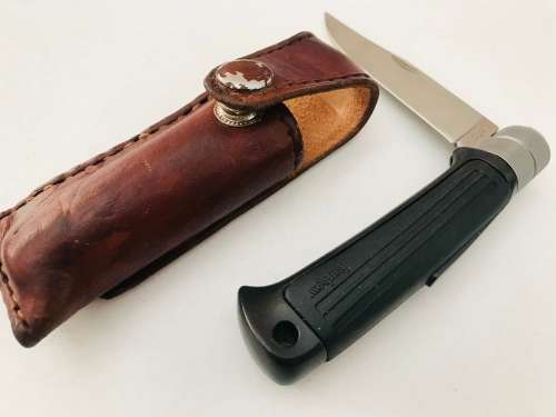Stunning Kershaw Knife in Leather Pouch!!! Good Condition!!! For Collectors!!!