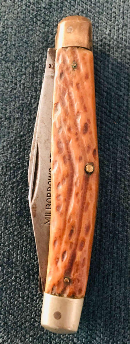 MillBorrows Stock Knive-Very Collectable and Old!!!Dont Miss Out!!