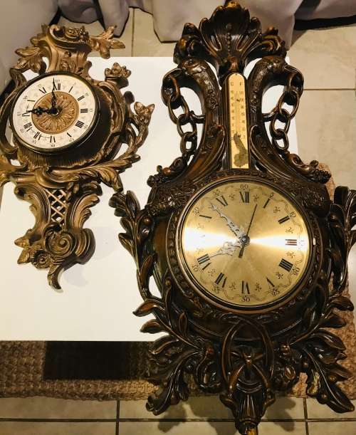 2x Stunning Vintage Wall Time Pieces!!! Don`t Miss Out!!