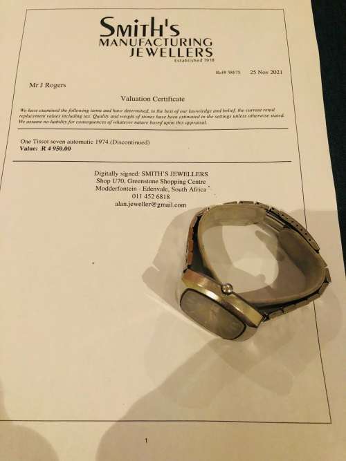 Vintage 1974 Tissot Seven Automatic watch!!!For Collectors!!!