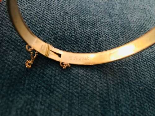 3x Vintage 9ct Gold Metal core Bangles!!!Dont Miss Out!!