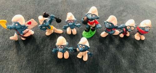 **9x Collectors Vintage Smurf Toy Collection!!Some Nice Rare Pieces!!Dont Miss Out!!