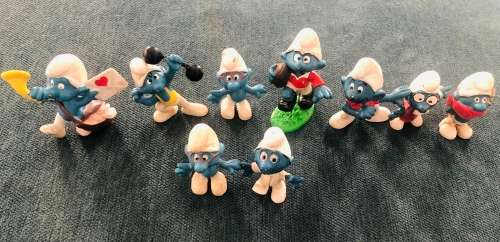 **9x Collectors Vintage Smurf Toy Collection!!Some Nice Rare Pieces!!Dont Miss Out!!