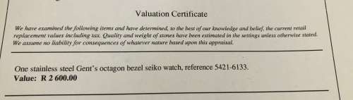 **Gents Octagon Bezel Seiko Watch!!Value R2600!!