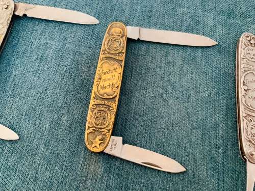 5x Very Collectable Paul Kruger Eendrag knives and more