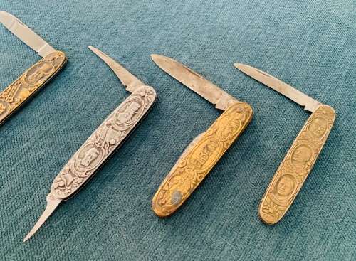 5x Very Collectable Paul Kruger Eendrag knives and more