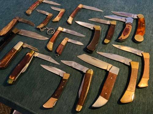 19x Antique Solid Collectors Knife Lot-Various Makes!