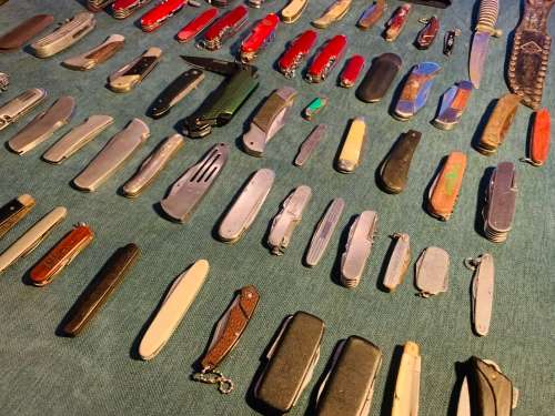 Large!!!Valuable Lot!! 65x Various Vintage Collectors Pocket Knives!