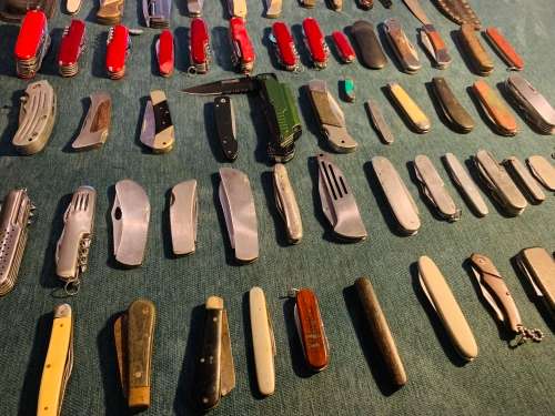 Large!!!Valuable Lot!! 65x Various Vintage Collectors Pocket Knives!