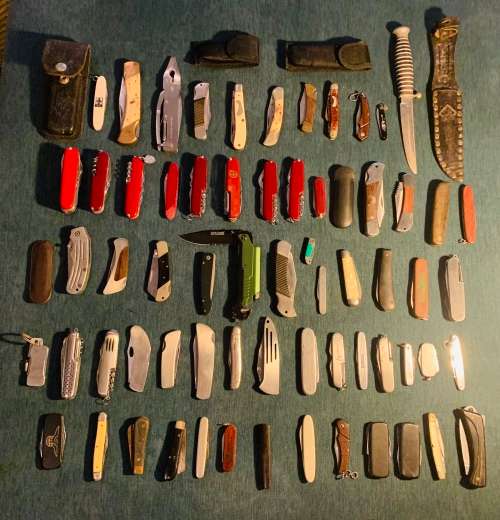 Large!!!Valuable Lot!! 65x Various Vintage Collectors Pocket Knives!