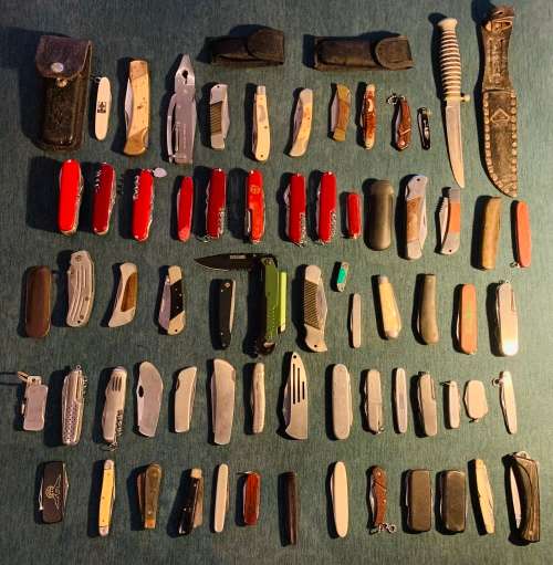 Large!!!Valuable Lot!! 65x Various Vintage Collectors Pocket Knives!