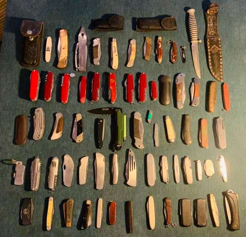 Large!!!Valuable Lot!! 65x Various Vintage Collectors Pocket Knives!