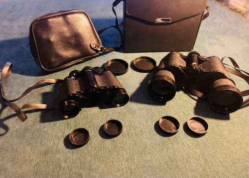 2xVintage Solid Binoculars!!! Medium and Large!