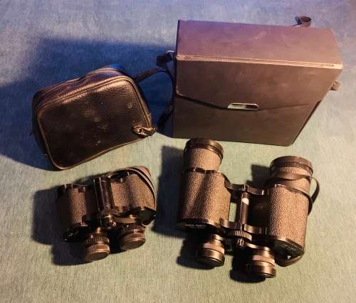 2xVintage Solid Binoculars!!! Medium and Large!