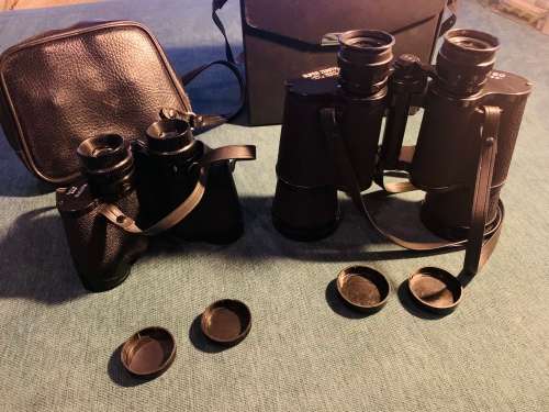 2xVintage Solid Binoculars!!! Medium and Large!