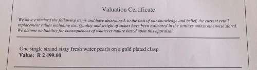 Absolutely Beautiful Vintage Single Strand of Sixty Fresh Water Pearls Neckpiece!! Valued @ R2499.00