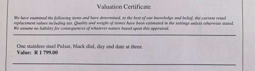 Stunning Gents Pulsar Watch With Black Dial.