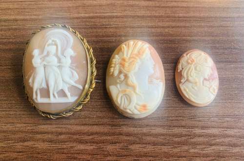 3x Rare Collectable Vintage Cameo Pieces!