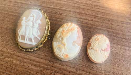 3x Rare Collectable Vintage Cameo Pieces!