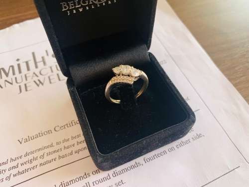 !!!R24000.00 Value!!! Diamond Engagement Ring Set In 10ct White Gold!