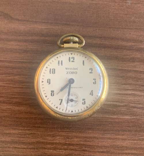 Vintage Westclox Zobo Pocket Watch!