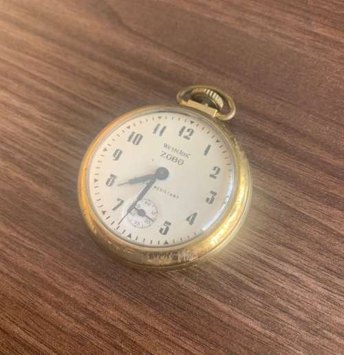 Vintage Westclox Zobo Pocket Watch!