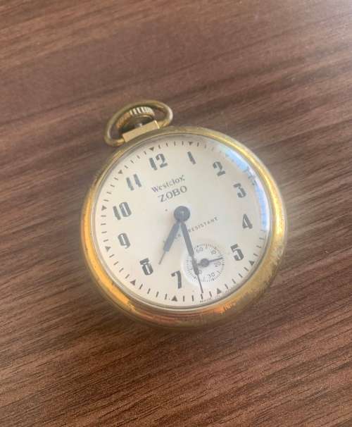 Vintage Westclox Zobo Pocket Watch!
