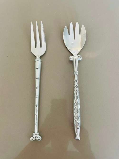 2x Stunning Designer Carrol Boyes Large Forks 30cm-Brand New