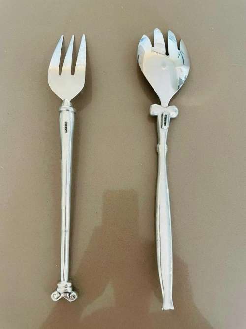2x Stunning Designer Carrol Boyes Large Forks 30cm-Brand New