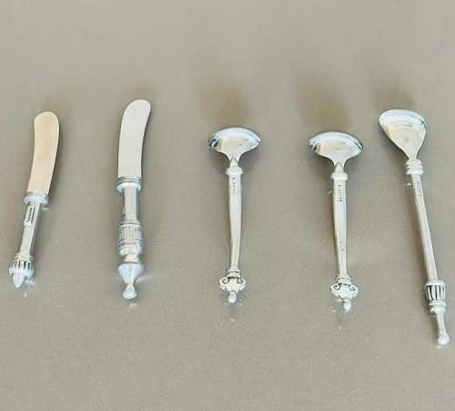 5x Brand New Carrol Boyes Spoon & Knife Lot 20cm-Valuable Lot